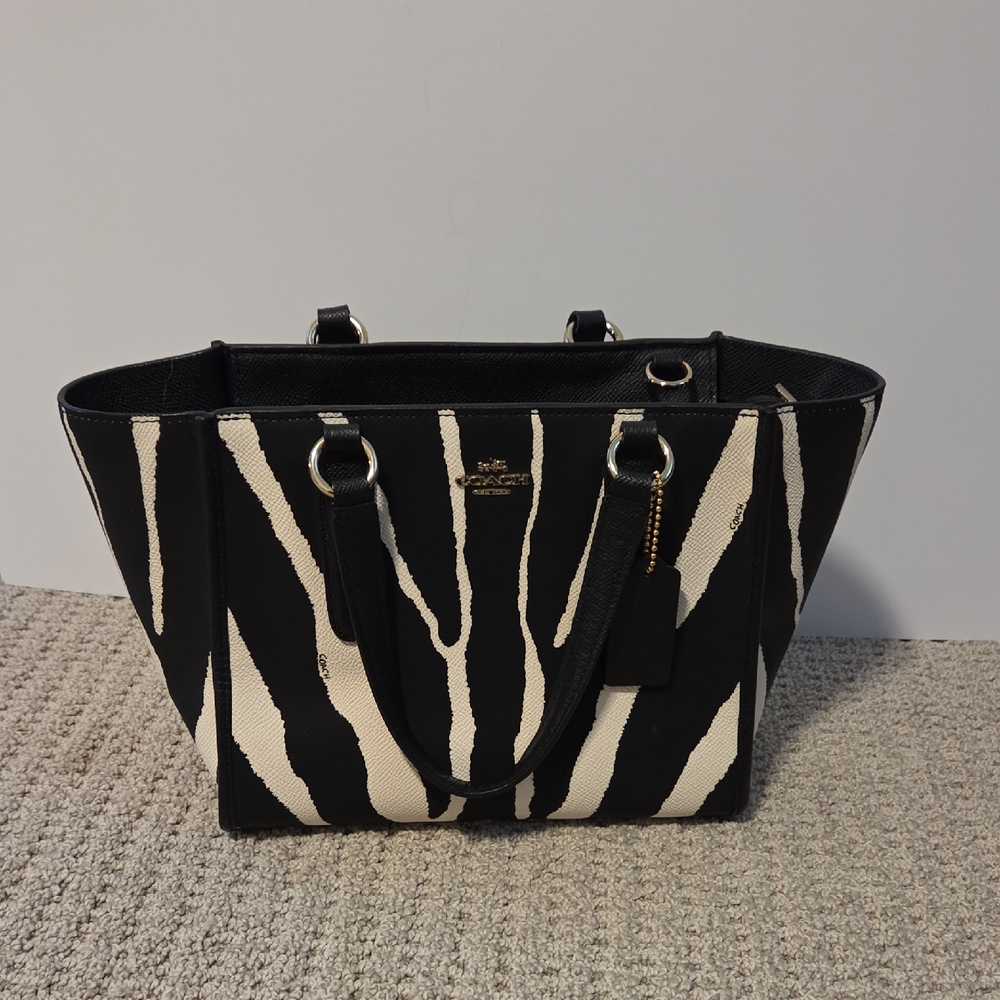 Black and White Zebra Print Tote Bag